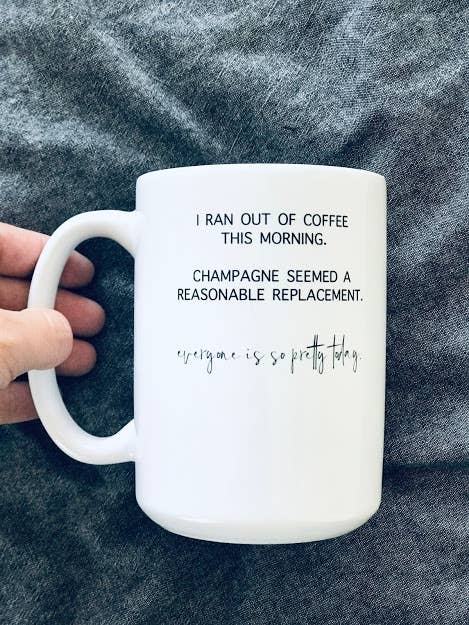 Niftae Thriftae - Ran Out of Coffee Ceramic Mug