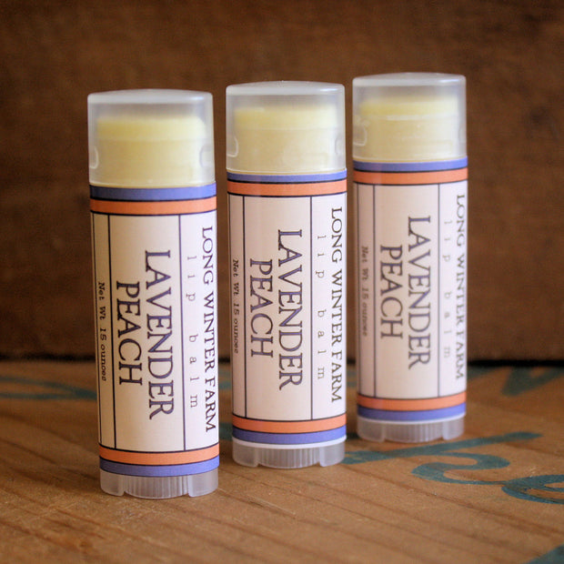 Lavender Peach Lip Balm