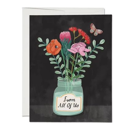 Red Cap Cards - Flowers from Us