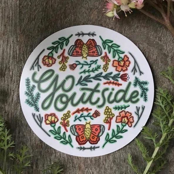 Go Outside Sticker